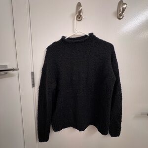 Cozy Black Women's Mock Neck